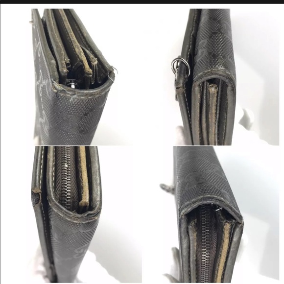 ❌SOLD❌ Gucci Dark Gray Wallet With Chain Strap! - Picture 7 of 13